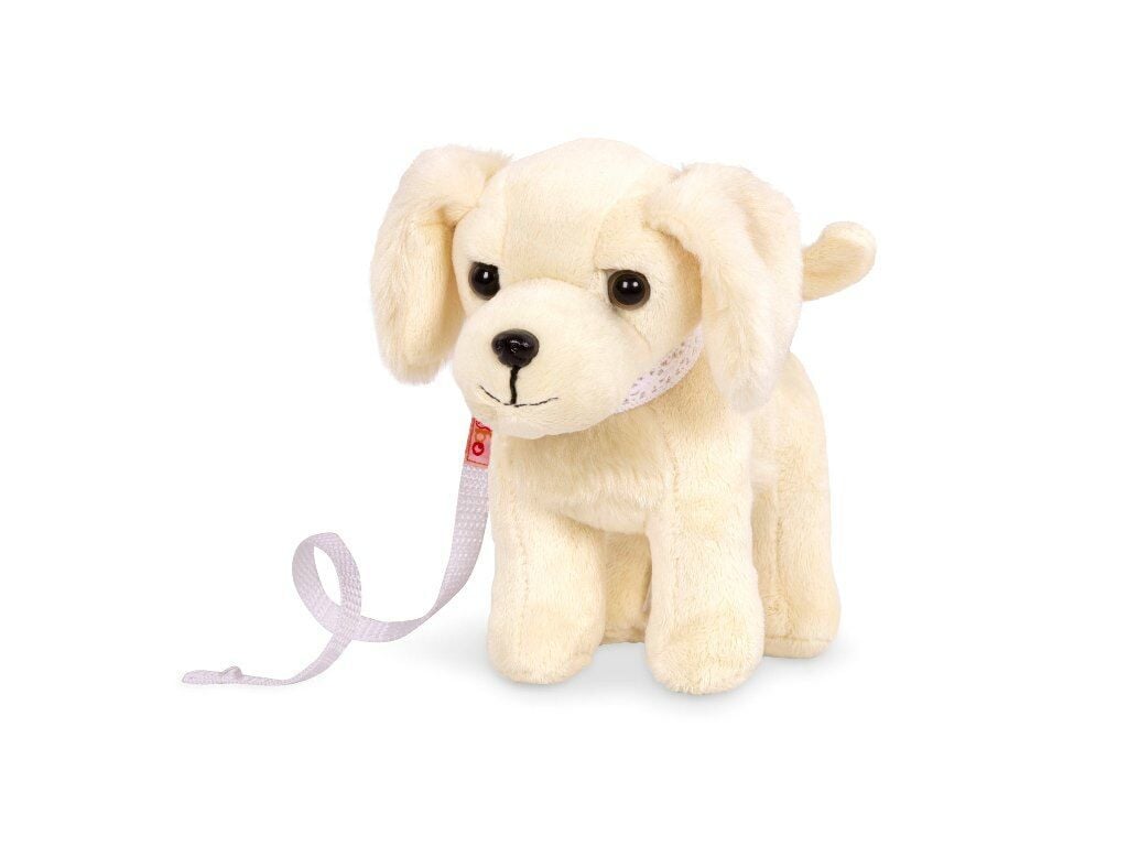 Glitter Girls – Peluche Articulée Golden Retriever ZEKE – Avec Lit Et Coussin Arc-en-ciel, Dès 3 Ans, Compatible 14 Pouces