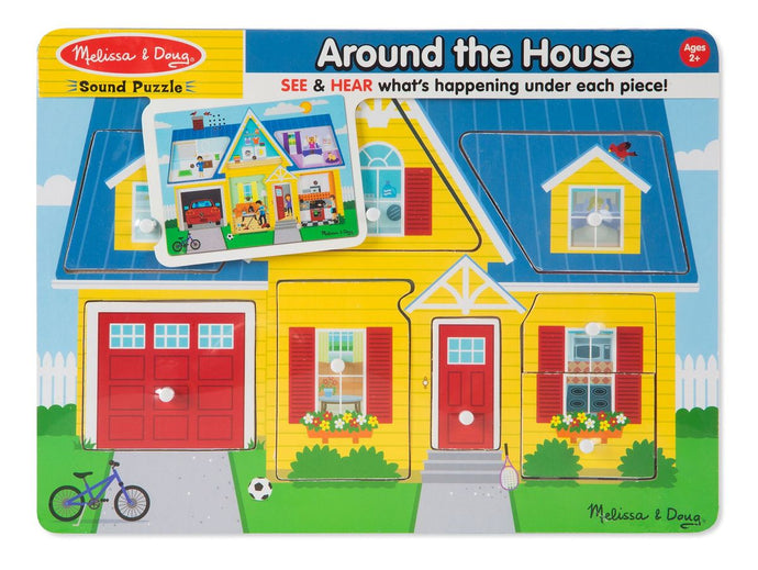 Around the house sound peg puzzle
