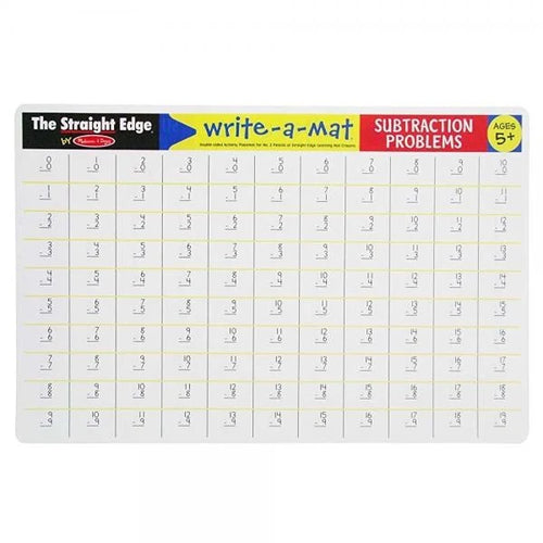 Subtraction Write A Mat
