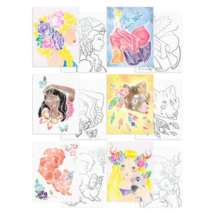 Top Model Water Colouring Paper - 10 x Designs