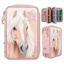 Load image into Gallery viewer, Miss Melody Triple Filled Pencil Case Romantic (horse head)