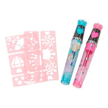 Load image into Gallery viewer, Princess Mimi Tattoo Glitter Gel Pens with Stencil
