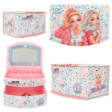 Load image into Gallery viewer, Top Model Jewellery Box Small Cutie Star (2xgirls with cat)