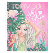 Load image into Gallery viewer, Top Model Colouring Book Stick &amp; Shine Tattoo Stickers
