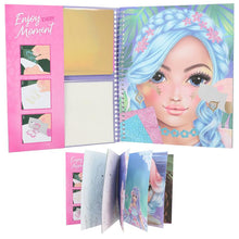 Load image into Gallery viewer, Top Model Colouring Book Stick &amp; Shine Tattoo Stickers