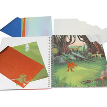 Load image into Gallery viewer, Dino World Colouring Book Stick &amp; Shine