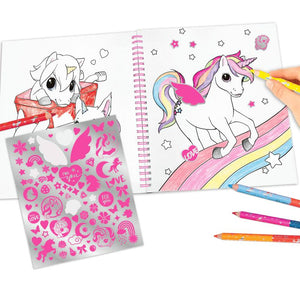 Ylvi Unicorn Colouring Book with Stickers