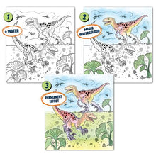 Load image into Gallery viewer, Dino World Water Colour Book with Brush