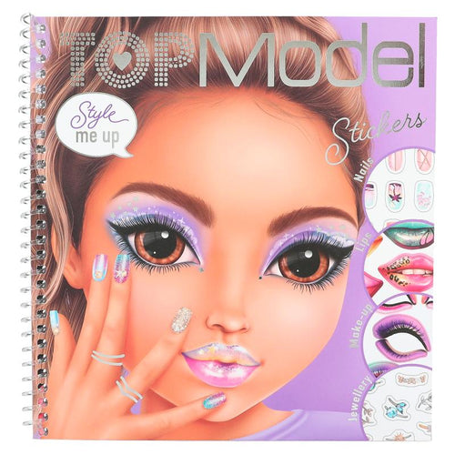 Top Model Dress Me Up Face Beauty Sticker Book