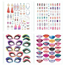 Load image into Gallery viewer, Top Model Dress Me Up Face Beauty Sticker Book