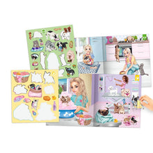 Load image into Gallery viewer, Top Model Stickerworld Kitty &amp; Doggy Blonde and Brunette