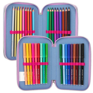 Top Model Triple Filled Pencil Case Flash (girl w glasses)