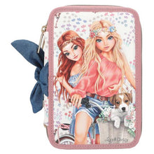 Load image into Gallery viewer, Top Model Triple Filled Pencil Case Velo Fleur(2xgirls w dog