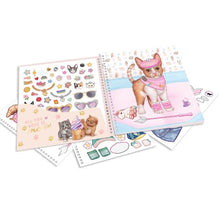 Load image into Gallery viewer, Top Model Dress Me Up Kitty Sticker Book