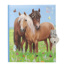 Load image into Gallery viewer, Miss Melody Diary Heartlock &amp; Key (Horses)