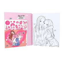 Load image into Gallery viewer, Top Model Colouring Book w Reversible Sequins Happy Together