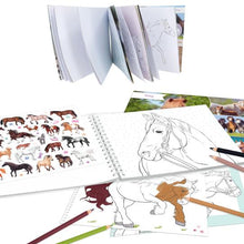 Load image into Gallery viewer, Miss Melody Horse Colouring Book with Glitter Stickers