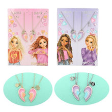 Load image into Gallery viewer, Top Model BFF Necklace Assorted Designs Silver/Gold 1pc