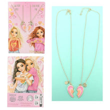 Load image into Gallery viewer, Top Model BFF Necklace Assorted Designs Silver/Gold 1pc
