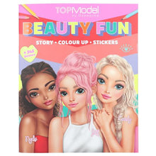 Load image into Gallery viewer, Top Model Colouring Book Beauty Fun (345 x stickers)