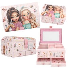 Load image into Gallery viewer, Top Model Jewellery Box w Code &amp; Sound (2xgirls w dog &amp; cat)