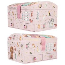 Load image into Gallery viewer, Top Model Jewellery Box w Code &amp; Sound (2xgirls w dog &amp; cat)