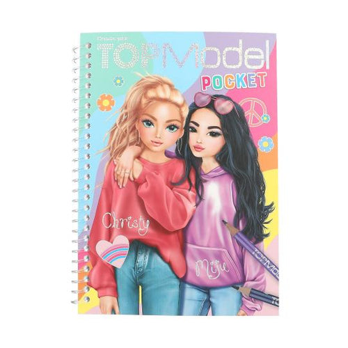 Top Model Colouring Book with Stickers  - Pocket