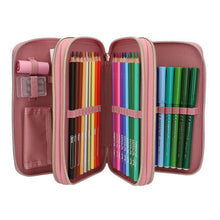 Load image into Gallery viewer, Miss Melody Triple Filled Pencil Case - Dusty Pink