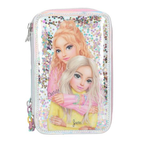 Top Model Triple Filled Pencil Case Electric (2 x girls)