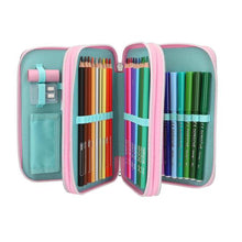 Load image into Gallery viewer, Top Model Triple Filled Pencil Case Electric (2 x girls)