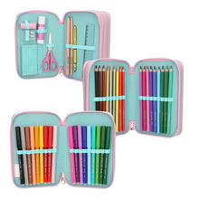 Load image into Gallery viewer, Top Model Triple Filled Pencil Case Electric (2 x girls)