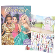 Load image into Gallery viewer, Top Model Glamour Stickerworld with 6 x Sticker Pages