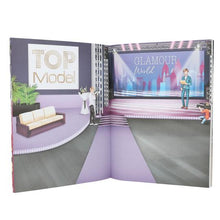 Load image into Gallery viewer, Top Model Glamour Stickerworld with 6 x Sticker Pages