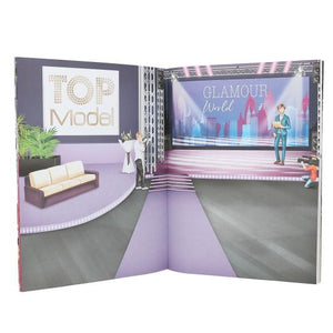 Top Model Glamour Stickerworld with 6 x Sticker Pages