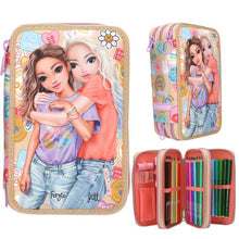 Load image into Gallery viewer, Top Model Triple Filled Pencil Case - Girl Power