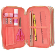 Load image into Gallery viewer, Top Model Triple Filled Pencil Case - Girl Power W/Pendant