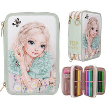 Load image into Gallery viewer, Top Model Triple Filled Pencil Case - Summer Feelings