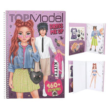 Load image into Gallery viewer, Top Model Dress Me Up Big Rebel Kitty (160+ stickers)