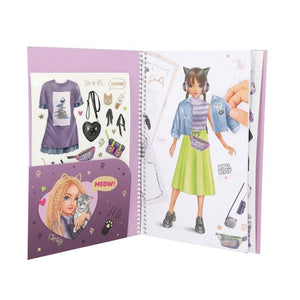 Top Model Dress Me Up Big Rebel Kitty (160+ stickers)