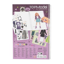 Load image into Gallery viewer, Top Model Dress Me Up Big Rebel Kitty (160+ stickers)