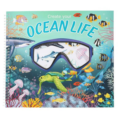 Create Your Ocean Life (glitter & paper stickers)
