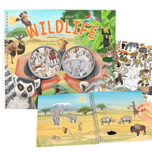 Load image into Gallery viewer, Create Your Wildlife Stickerworld Sticker Book