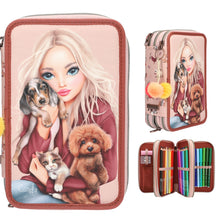 Load image into Gallery viewer, Top Model Triple Filled Pencil Case Furever