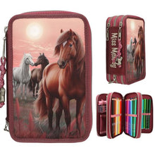 Load image into Gallery viewer, Miss Melody Triple Filled Pencil Case Dream (3 x horses)