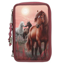 Load image into Gallery viewer, Miss Melody Triple Filled Pencil Case Dream (3 x horses)
