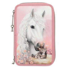 Load image into Gallery viewer, Miss Melody Triple Filled Pencil Case True (horse &amp; cat)