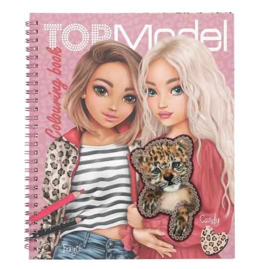 Top Model Colouring Book Sequins Cub (2 x girls with cub)