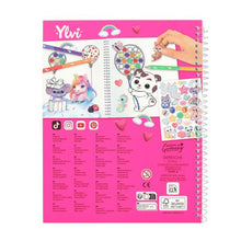 Load image into Gallery viewer, Ylvi Pop &amp; Paint Colouring Book with Unicorn Popper Toy