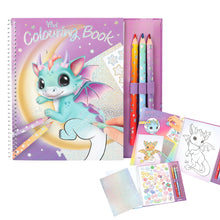 Load image into Gallery viewer, Ylvi Lucky Dragon Colouring Book w Pencils &amp; Stickers