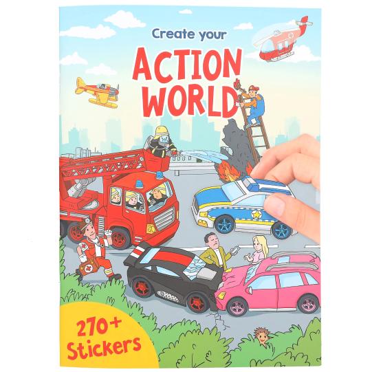 Create Your Action World Sticker Book (270 Stickers)